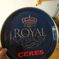 VASSOIO BIRRA in latta ROYAL Club CERES VINTAGE DA