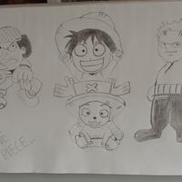 disegni  vari e di One piece compleanno 