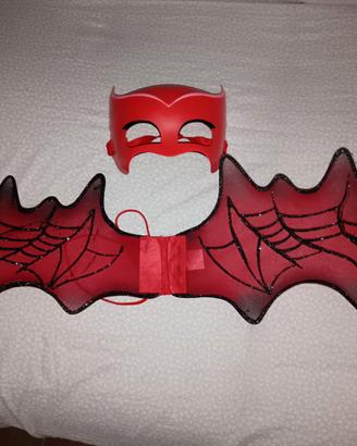 Maschera e ali per costume Gufetta