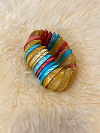 Vintage Bracciale Di Conchiglie Regolabile
