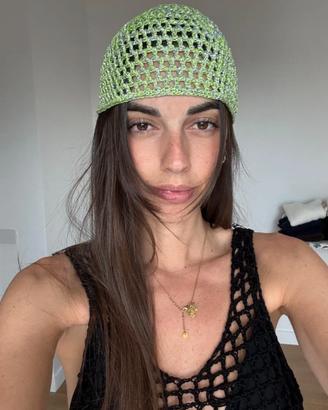 Handmade Cappello a rete  Uncinetto berretto