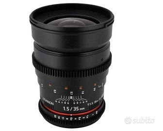 Obiettivo Samyang F 35mm f/1.5