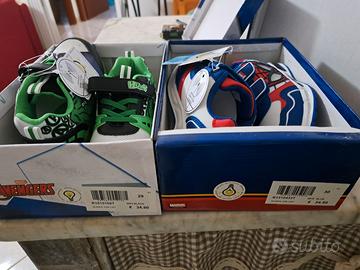Scarpe hulk e spiderman nuove