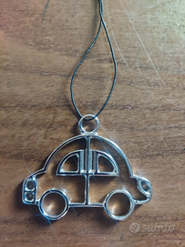 Ciondolo argento ad automobile
