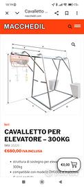 montacarichi con cavalletto 