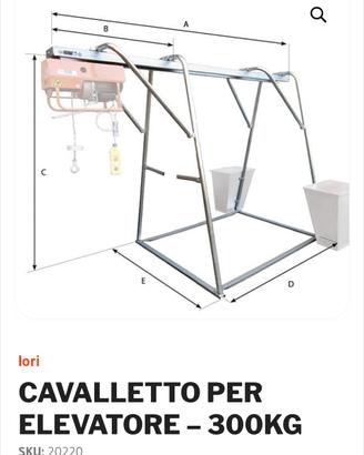 montacarichi con cavalletto 