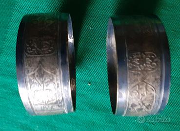 Anelli porta tovaglioli (2 pezzi) cesellati a mano