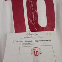 Maglia Totti autografata certificata