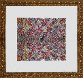 Cornice dorata con tavola Colorare le emozioni, ac