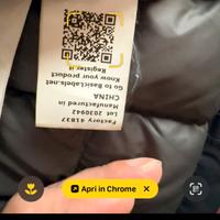 Giacca K-way originale nuova senza cartellino