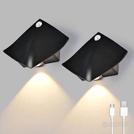 2 Pezzi Applique da Parete Interno Bianco Caldo 27