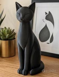 Statuetta gatto nera – circa 10 cm