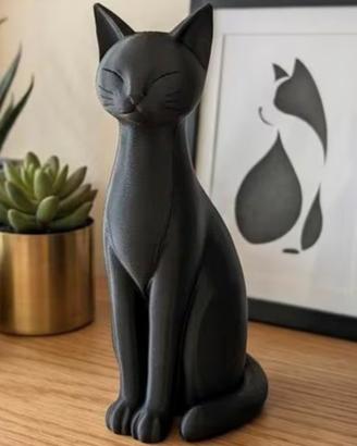 Statuetta gatto nera – circa 10 cm