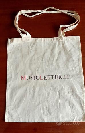 SHOPPING BAG in cotone 100% firmata MUSICLETTER