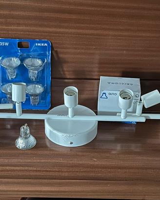 Plafoniera/faretto a 3 faretti IKEA Tross