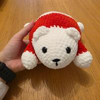 Orso polare peluche fatto a mano