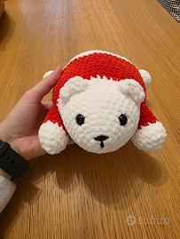 Orso polare peluche fatto a mano