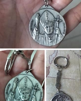 Portachiavi medaglia Papa Wojtyla  Giubileo 2000