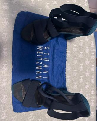 Sandalo camoscio blu  Stuart weitzman