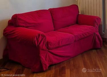 Divano EKTORP Ikea colore rosso