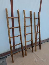 🪵 Scala decorativa in legno massello 