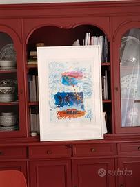 Mario Schifano 50x70 serigrafia materica 