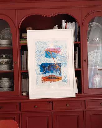 Mario Schifano 50x70 serigrafia materica 