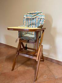 Seggiolone pappa in legno