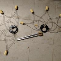 Ventaglio e attrezzi per spettacolo con il fuoco