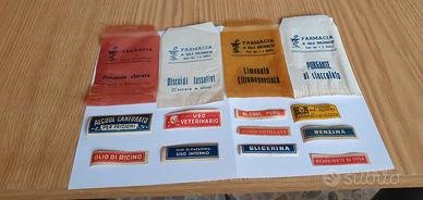Etichette Antiche da Farmacia anni '40/'50