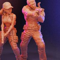Chris Redfield Jill Valentine resident evil capcom