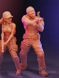 Chris Redfield Jill Valentine resident evil capcom