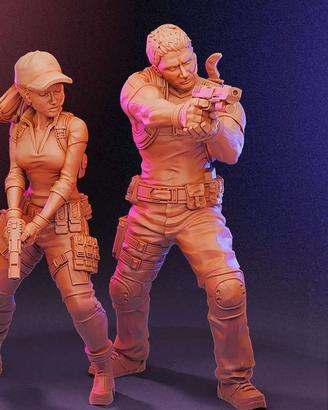 Chris Redfield Jill Valentine resident evil capcom