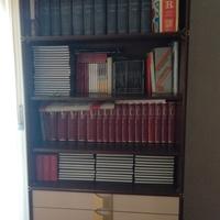 Libreria e scrivania in legno