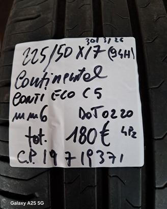 4 GOMME USATE ESTIVO 2255017 - CP19719371