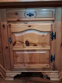 giro panca+angolare in legno di pino