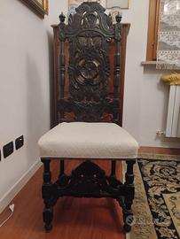 Sedia italiana fine XIX secolo – Stile Neo-Rinasci