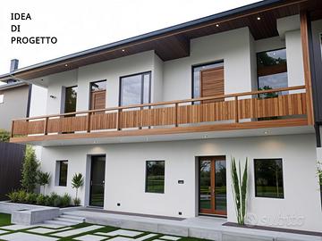 CASA DI TESTA TRICAMERE CON ORTO DI PROPRIETA'