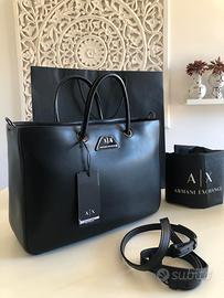 Borsa Armani Exchange Donna Nera