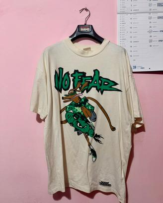 Shirt No Fear grafica skate vintage