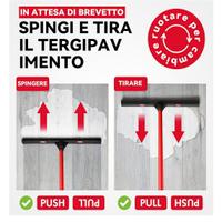 Spingi e tira acqua pavimenti