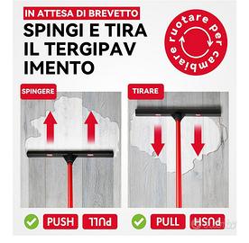 Spingi e tira acqua pavimenti