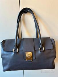 Borsa da spalla pelle grigia TOD’S