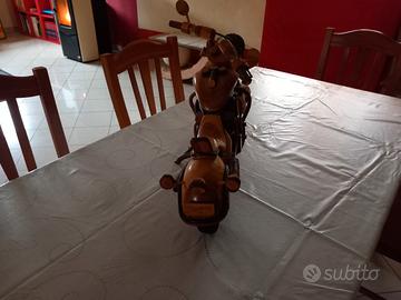 moto in legno