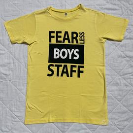 T-shirt gialla Fearless boys Staff 14 anni