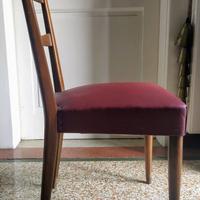 N. 6 Sedie anni 50 vintage stile Ico Parisi.