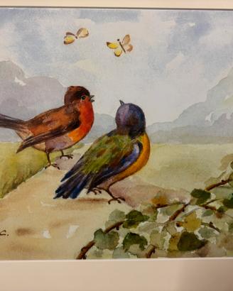 QUADRO CON PASSEROTTI