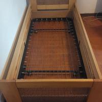 struttura letto singolo con 2° letto estraibile