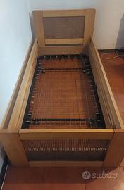 struttura letto singolo con 2° letto estraibile