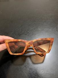 Occhuali da sole effetto tartarugato